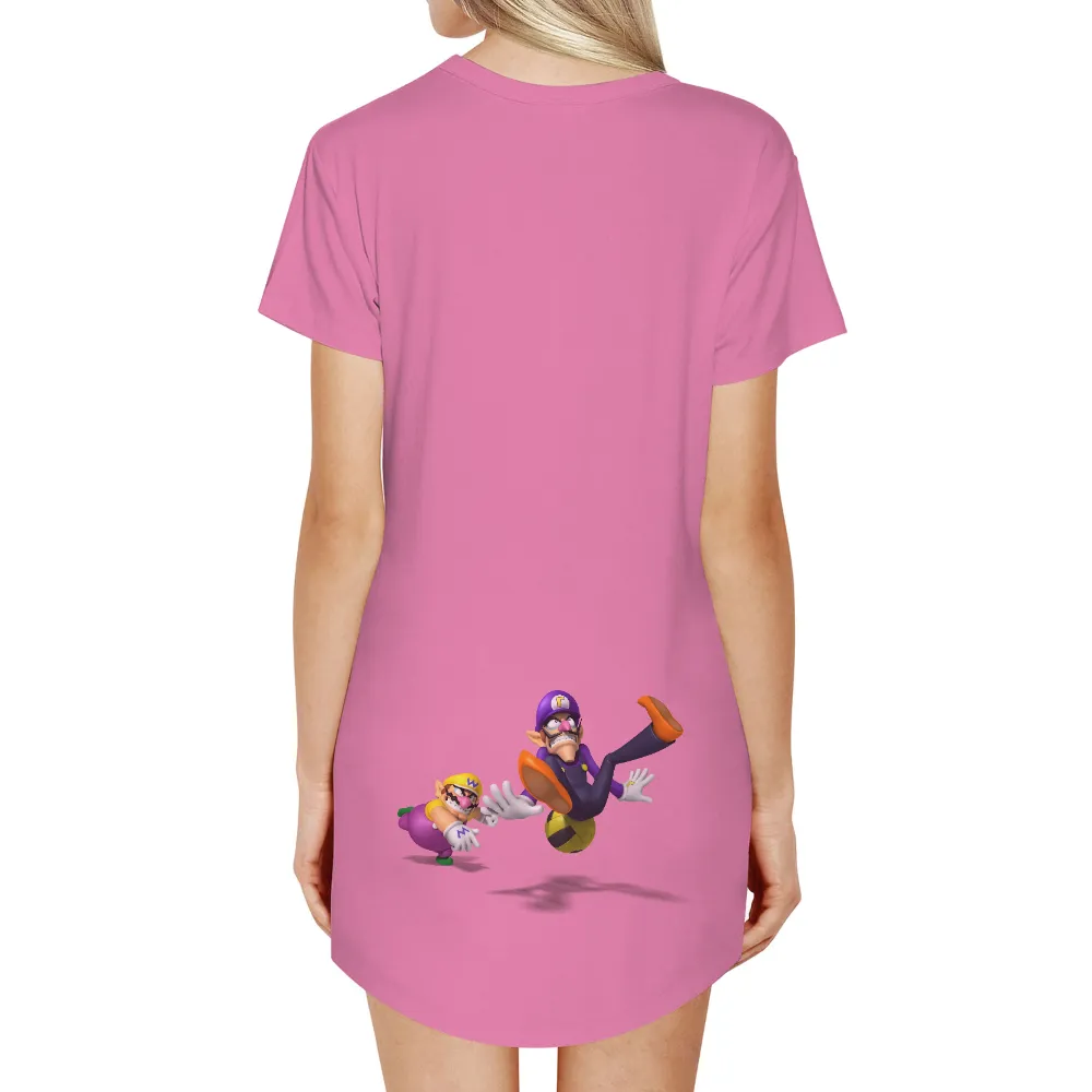 T-Shirts Pattern: Luigi vs Waluigi - Gaming Fun|super mario strikers t shirt