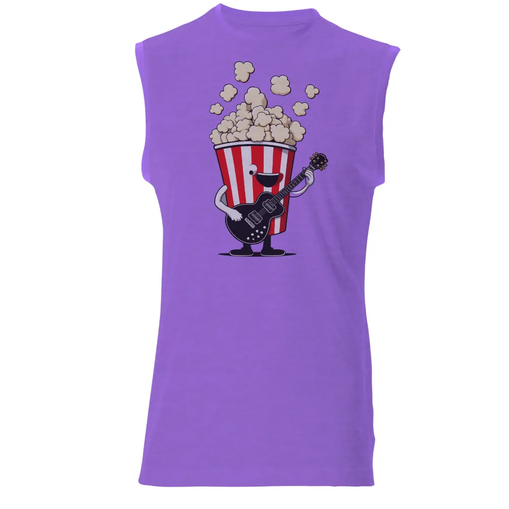 Graphic Tees: Poppy the Popcorn Bucket Playing Guitar|playboy night out camp shirt