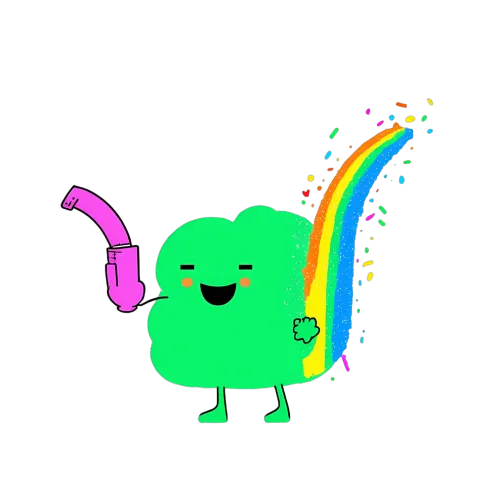 T-Shirts Custom: Spread Joy with Clover's Rainbow Pipe