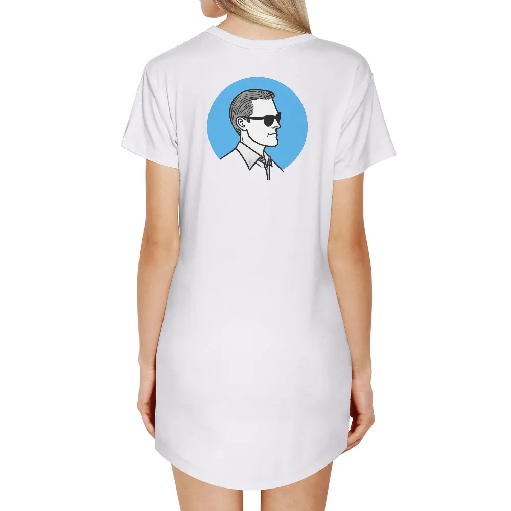 T-Shirts Design: Enigmatic Detective in Blue|black and white t shirt roblox