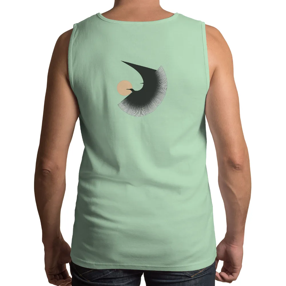 Tee Shirt Printing: Soaring Swallow - Freedom and Hope|line t shirt design