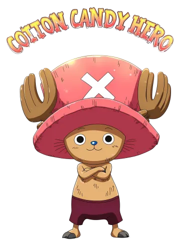 Cotton Candy Hero - chopper one piece t shirt