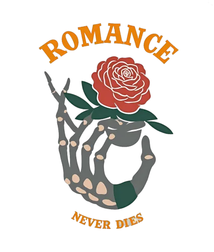 Custom T-Shirt Printing: Romance Never Dies - Eternal Love Design