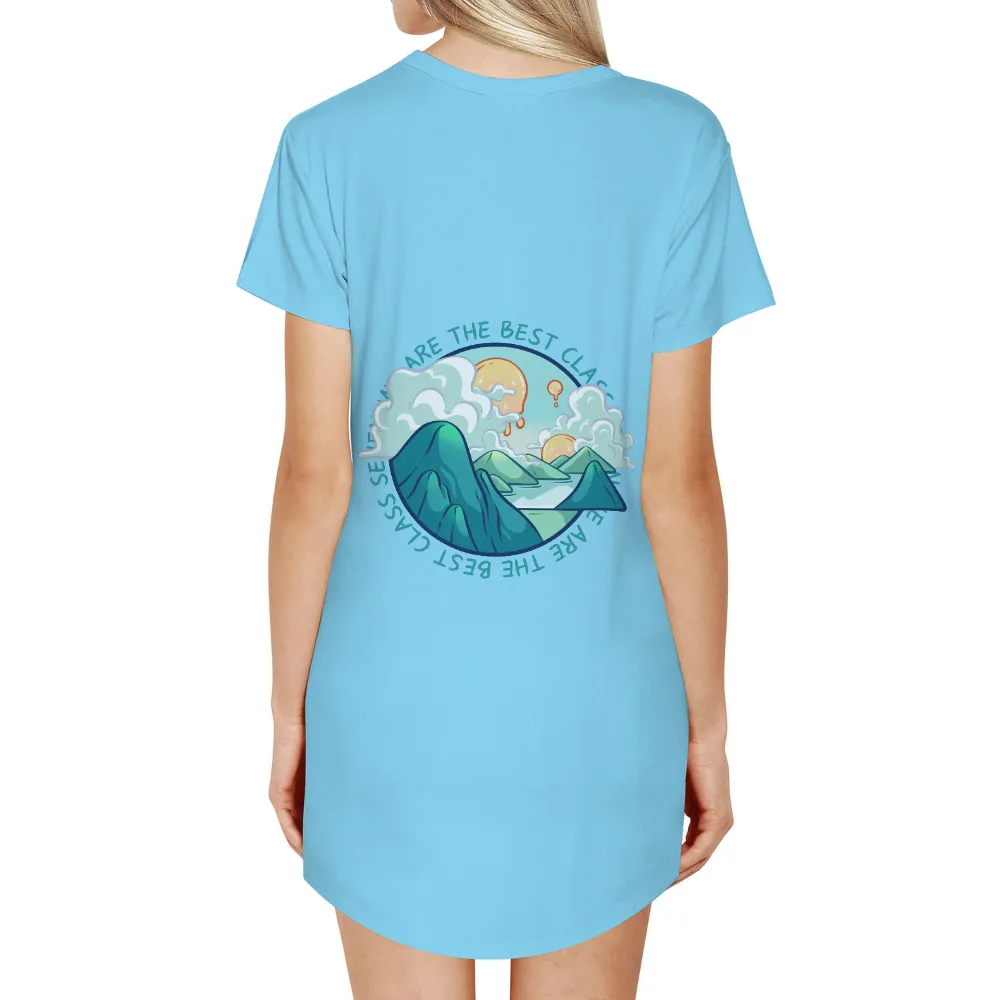 Graphic Tees: Celebrate Success with Whimsical Landscape Design|billabong setting sun shirt