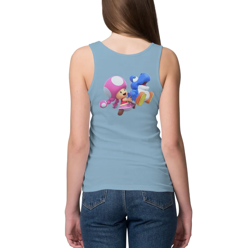 Tee Shirt Printing: Toadette and Yoshi - Celebrate Gaming Adventure|cartoon characters t shirts online