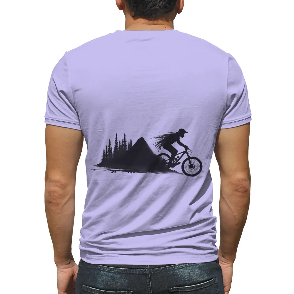 Tee Shirt Printing: Night Rider Adventure - Mountain Biking in Moonlight|adventure time dancing with monsters shirt