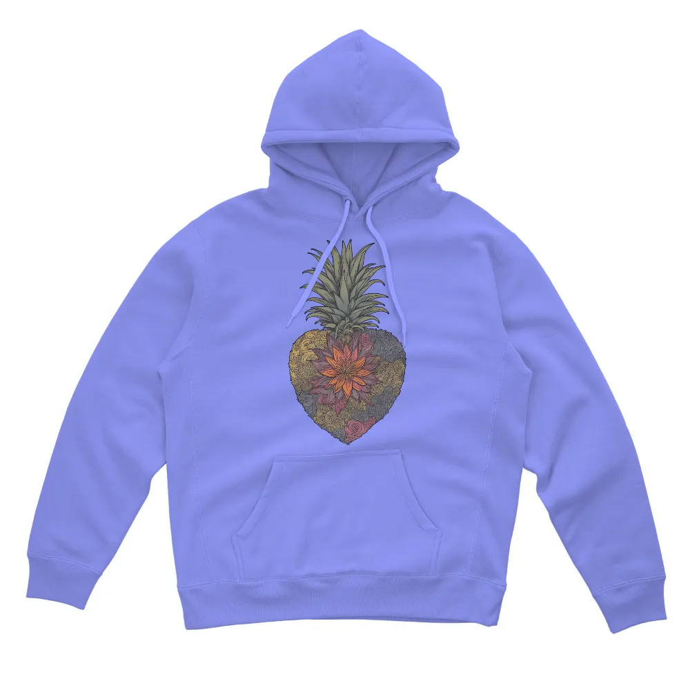 T-Shirts Custom: Pineapple Heart - A Symbol of Hospitality and Growth|beautiful limited chainsaw art 3d all over printed shirts hh