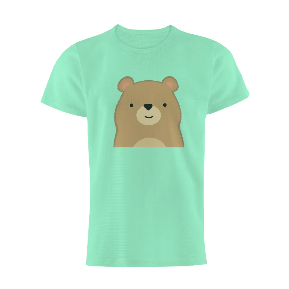 TShirt Printing: Whimsical Bear Design - Warmth and Comfort|bear with beer pocket shirt