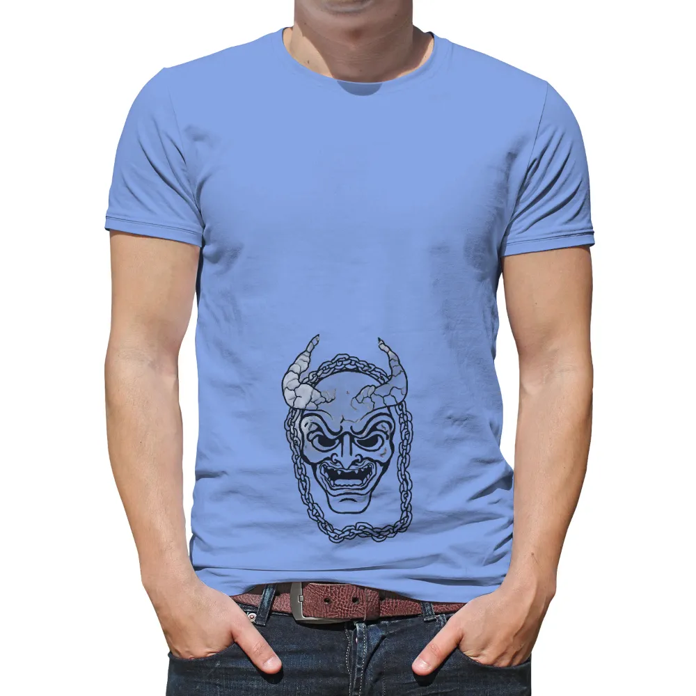 Custom Tee Shirts: Oni Mask - Artistic Designs|pokemon forest shirt