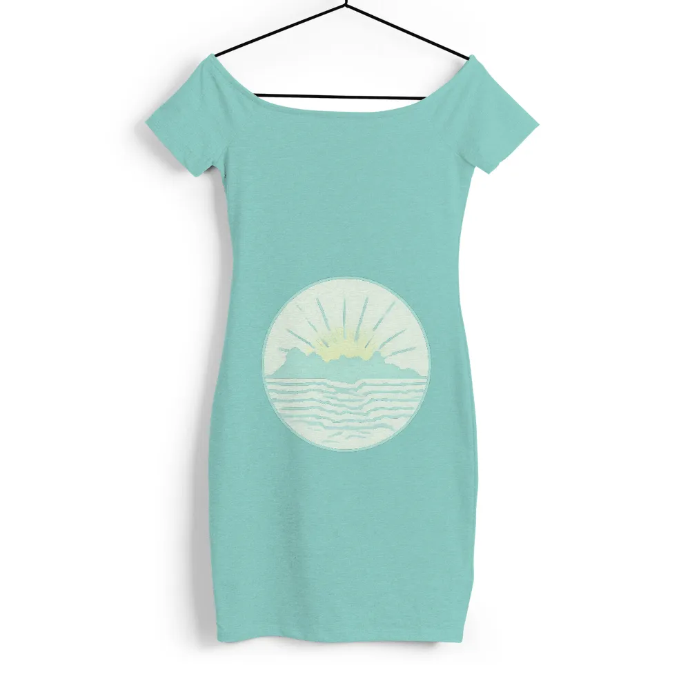 Shirts Graphic Tees: Sunrise Over the Ocean - Tranquility and Hope|frank ocean band tee