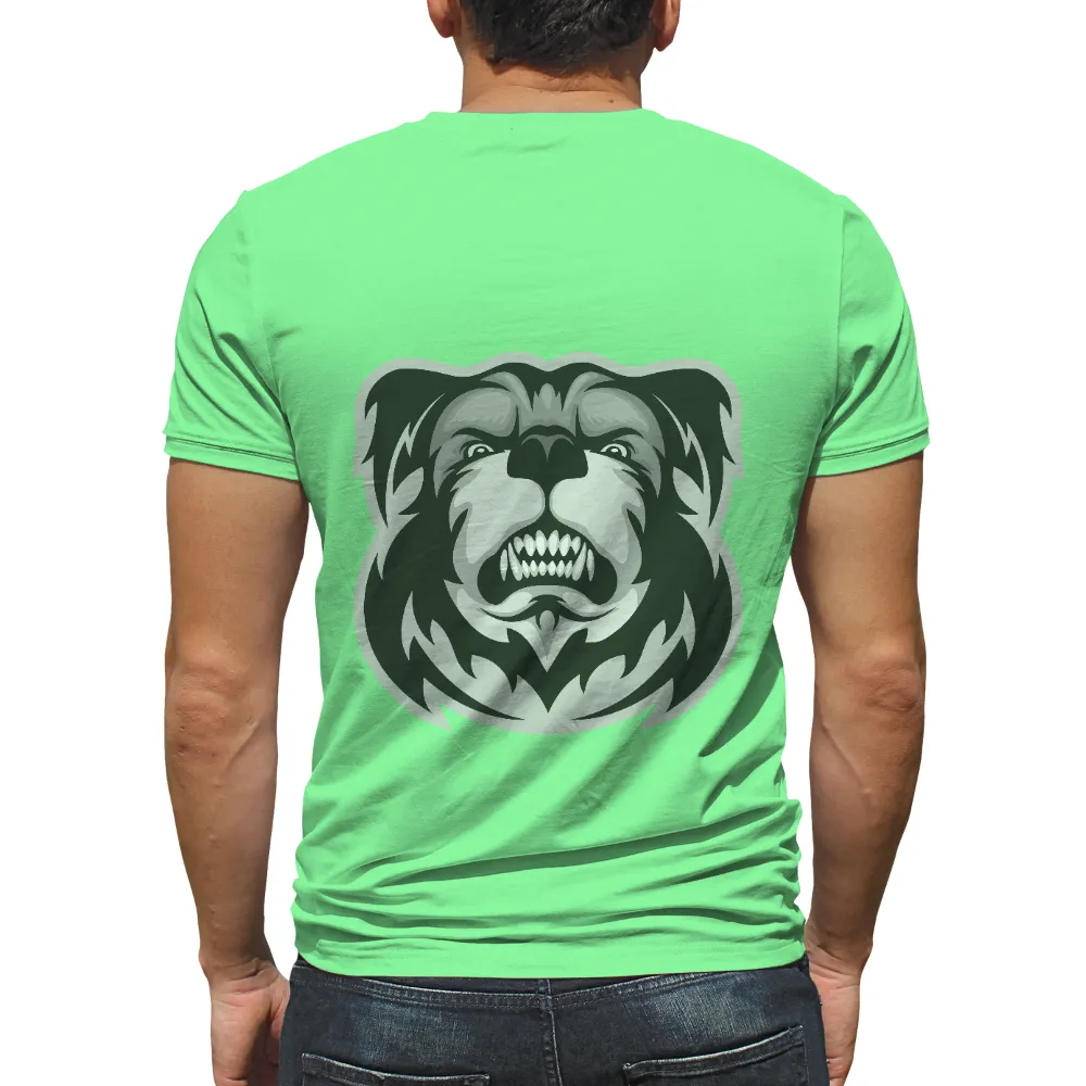 Tee Shirt Printing: Bulldog Power - Embrace Your Inner Strength|black and white shirt price