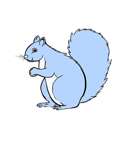 Tee Shirts Printed: Whisker the Squirrel - Artistic Nature Design