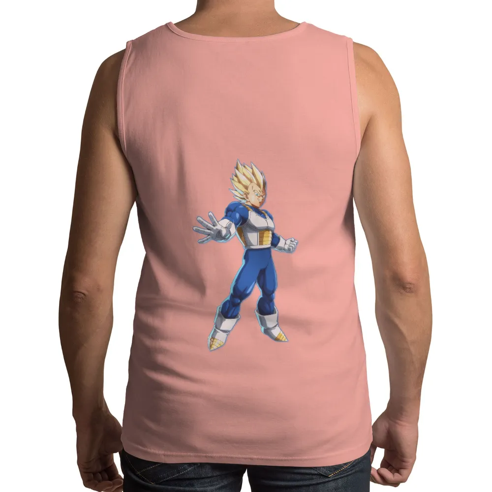 Custom Tee Shirts: Super Saiyan Vegeta - Anime Warrior Power|mom to the 4th power shirt