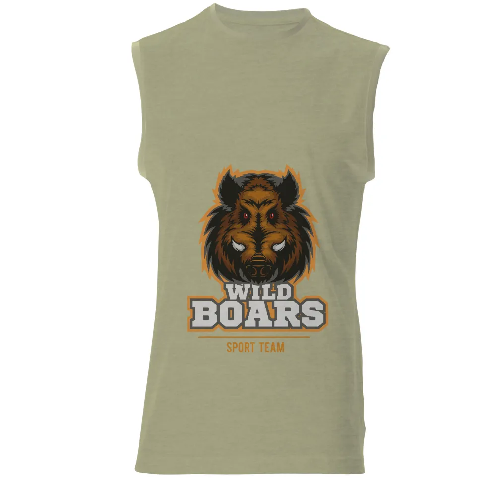 Custom Tee Shirts: Wild Boars Sport Team - Strength and Resilience|long sleeve summer sun protection