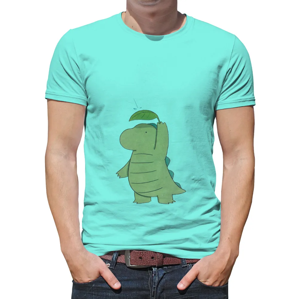 Graphic Tees: Dino's Leaf Hat Adventure|valentines day dinosaur shirt