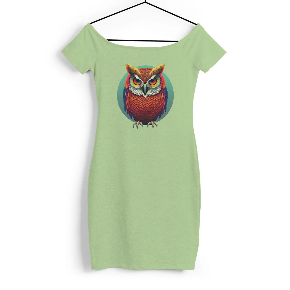 TShirt Printing: Luna the Wise Owl - Artistic Design|zayde wisdom