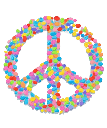 Vibrant Peace Symbol Design: Embracing Harmony, Unity, and Diversity