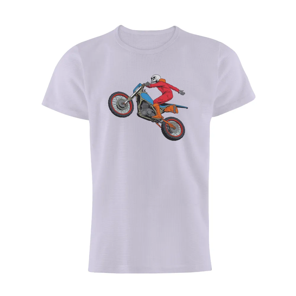 Custom Tee Shirts: Skeleton Motocross Adventure|skeleton hands rainbow shirt