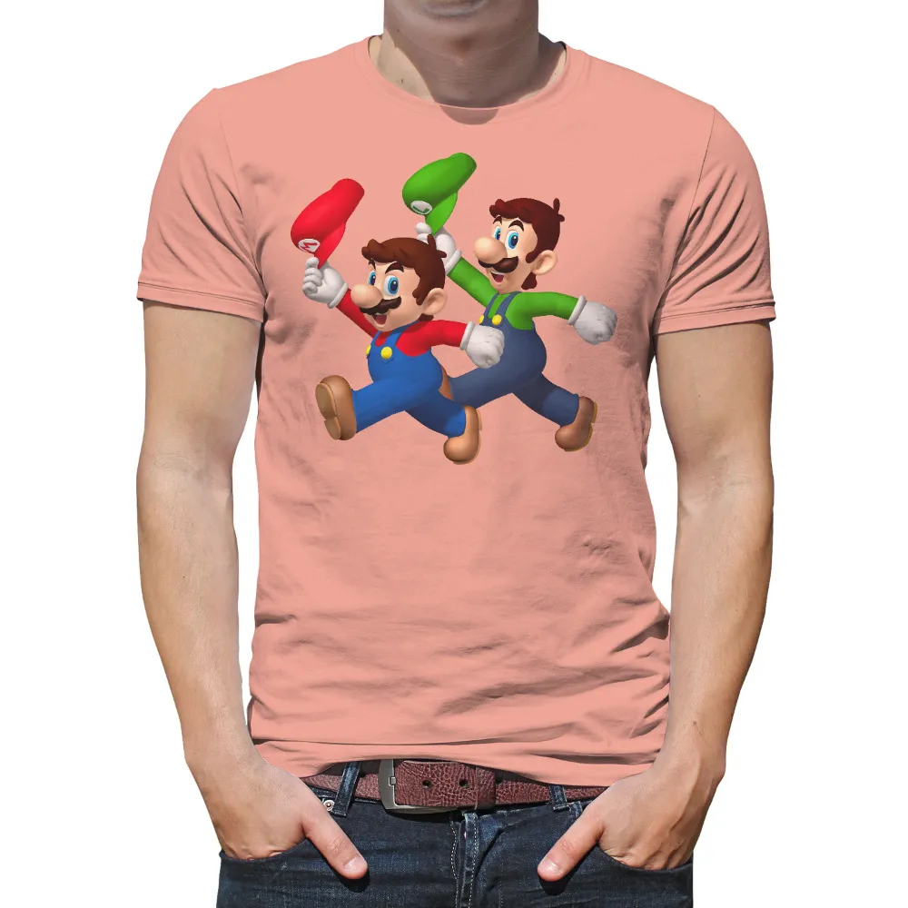 Tee Shirts Printed: Mario and Luigi - Gaming Icons|mario scarface t shirt