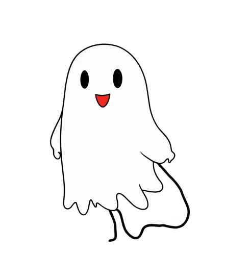 Friendly Ghost TShirt Design: Boo's Joyful Spirit