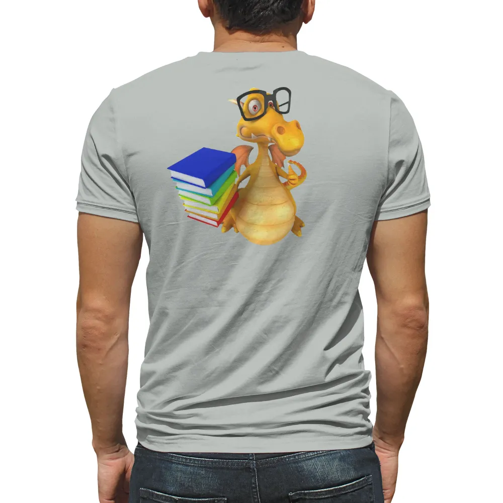 Graphic Tees: Book-Loving Dragon - Artistic Designs|mr po dragon ball