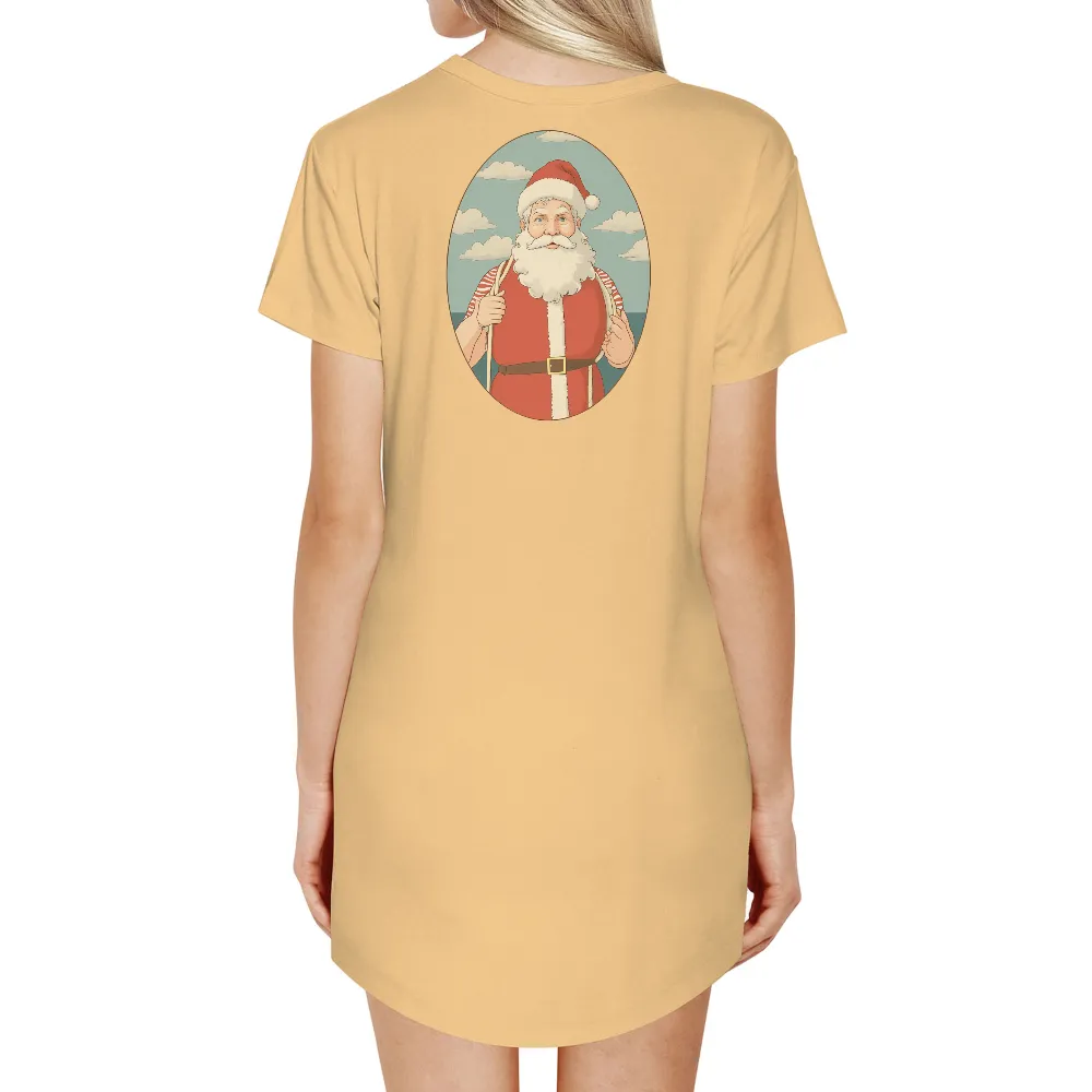 T-Shirts Custom: Modern Santa's Festive Adventure|christmas in july ugly t shirt