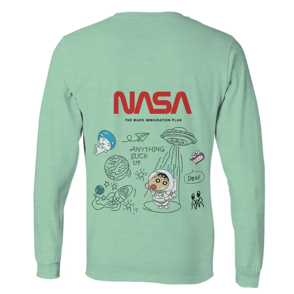 Tee Shirt Printing: Max's Space Adventure with NASA's Human Exploration Plan|alien tees website