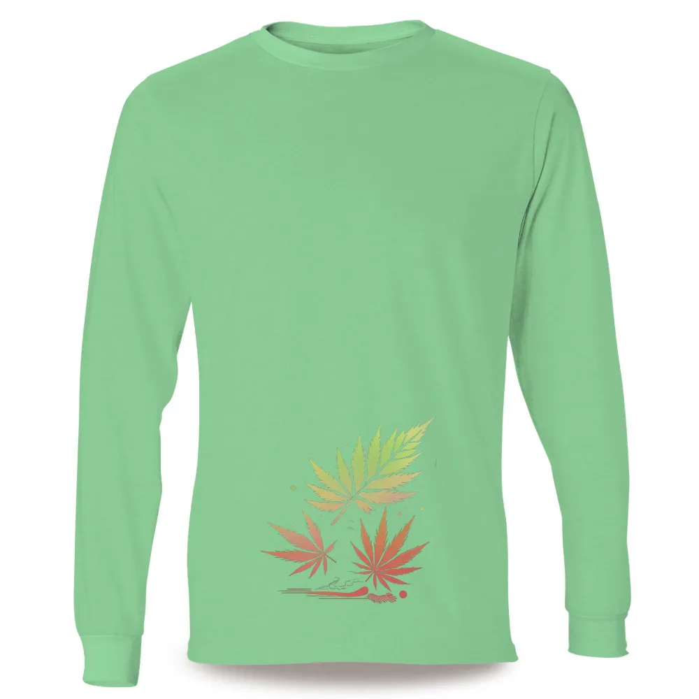 T-Shirt Printing: Maple Leaves - Symbolizing Life's Journey|t shirt painting on nature