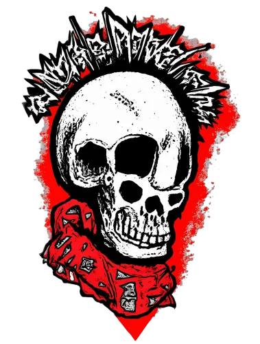 Shirts Graphic Tees: Punk Rock Skull - Rebellion and Non-Conformity