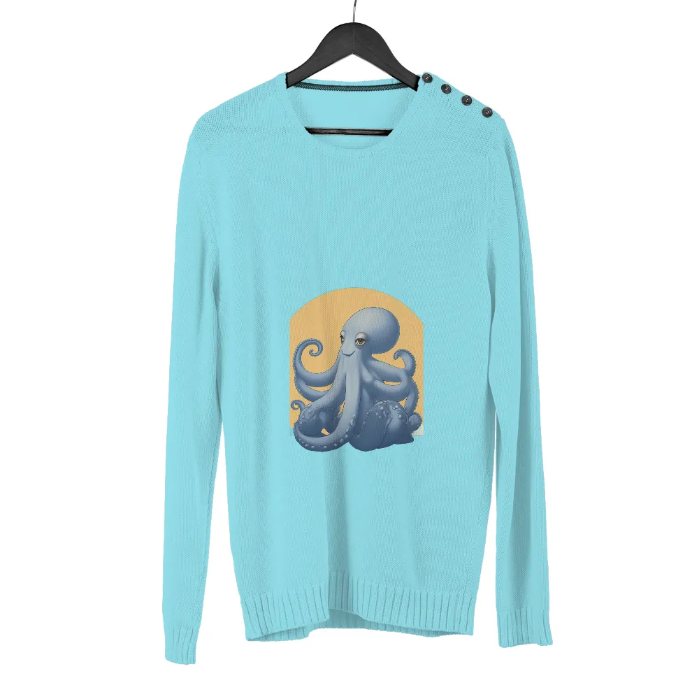 T-Shirts Design: Orion the Octopus - Marine Conservation Mascot|bee friendly t shirt