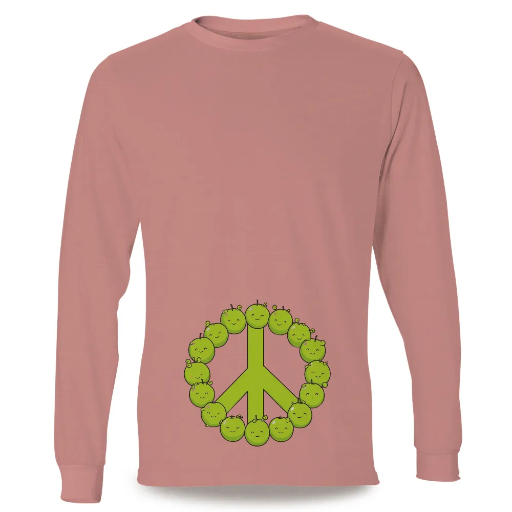 T-Shirts Custom: Peace & Joy - Lime Green Harmony Design|banksy joy millward