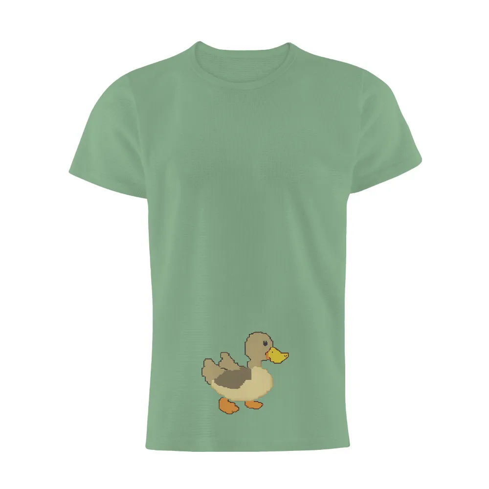 T-Shirts Pattern: Pixel Duck - Artistic Nostalgia|heritage donald duck shirt