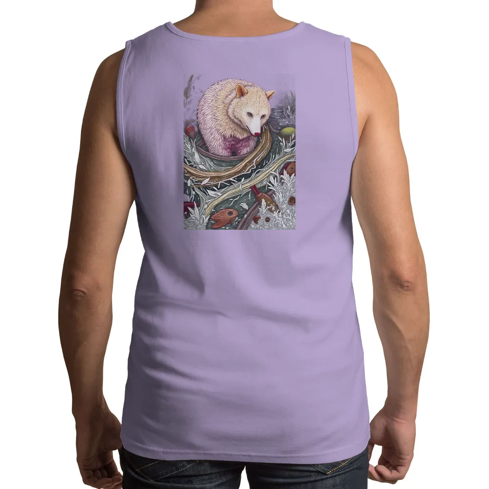 TShirt Design: White Fox Serenity in Ancient Forest|vineyard vines atlanta braves world series