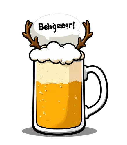 TShirt Printing: Behgeeeor! Beer Mug with Deer Antlers