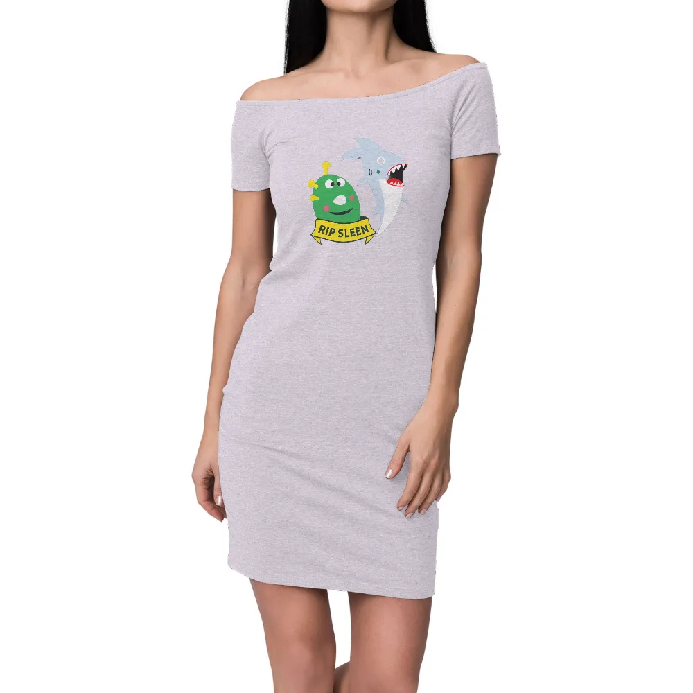 T-Shirts Pattern: Quirky Alien and Fierce Shark - RIP Sleen|shark rainbow shirt