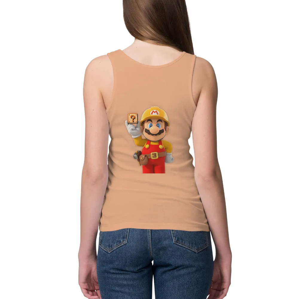 Tee Shirt Printing: Celebrate Gaming Nostalgia with Mario and Question Block Design|video game class shirt