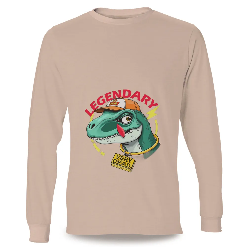 Customized Tee Shirts: Legendary Dinosaur Pop Culture Tees|Grinning Tyrannosaurus Rex