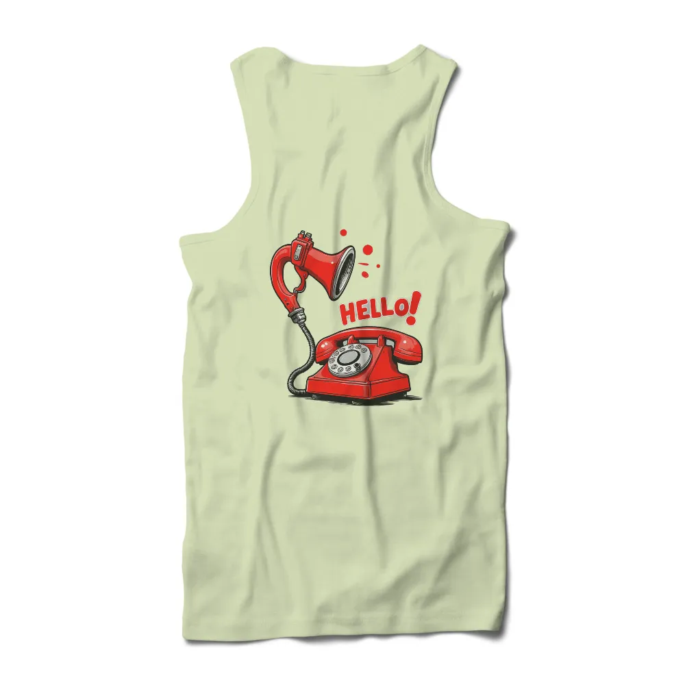 T-Shirts Custom: Vintage Rotary Phone - Say Hello!|hello valentine shirt