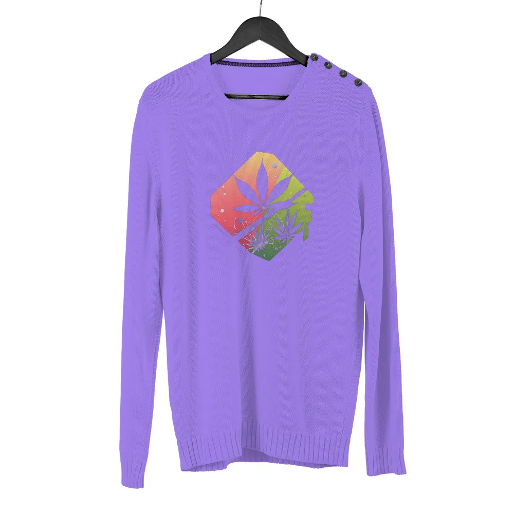 T-Shirts Design: Modern Cannabis Pop Culture Art|men's art cotton colorful printed loose casual shirts