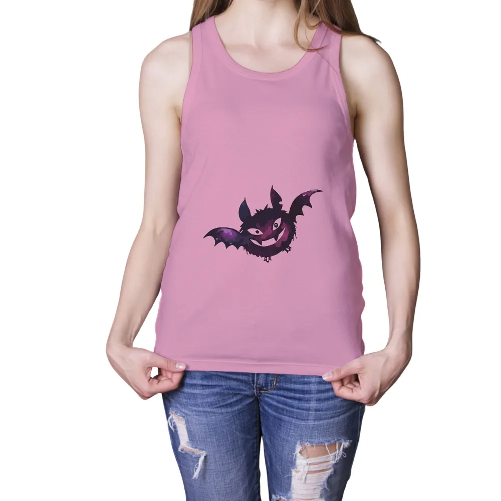 TShirt Design: Quirky One-Eyed Bat - Whimsical Night Creature