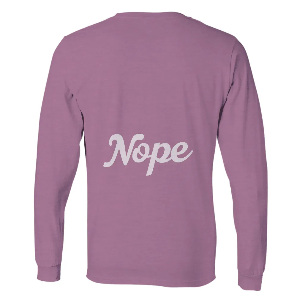 TShirt Printing: 'Nope' - A Statement of Self-Care and Boundaries|roblox black and white shirt