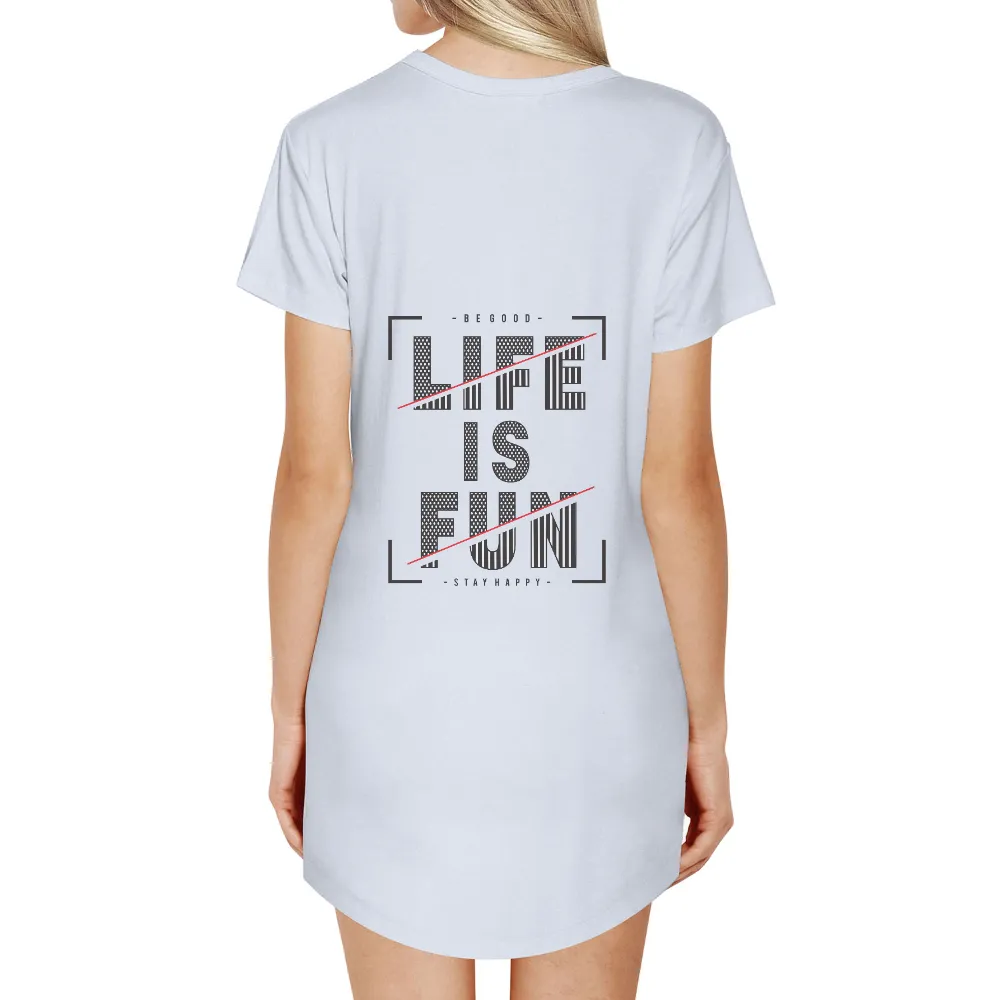 Tee Shirt Printing: Embrace the Fun with 'LIFE IS FUN'|cyanide and happiness shirt