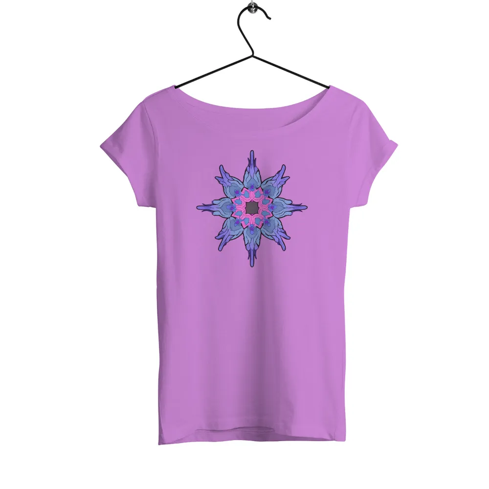 Custom Print Design: Harmonizing Symmetry and Nature's Vibrant Colors|pink shirt cartoon