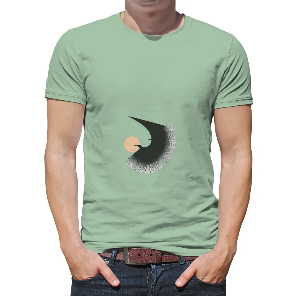 Tee Shirt Printing: Soaring Swallow - Freedom and Hope|made t shirt design