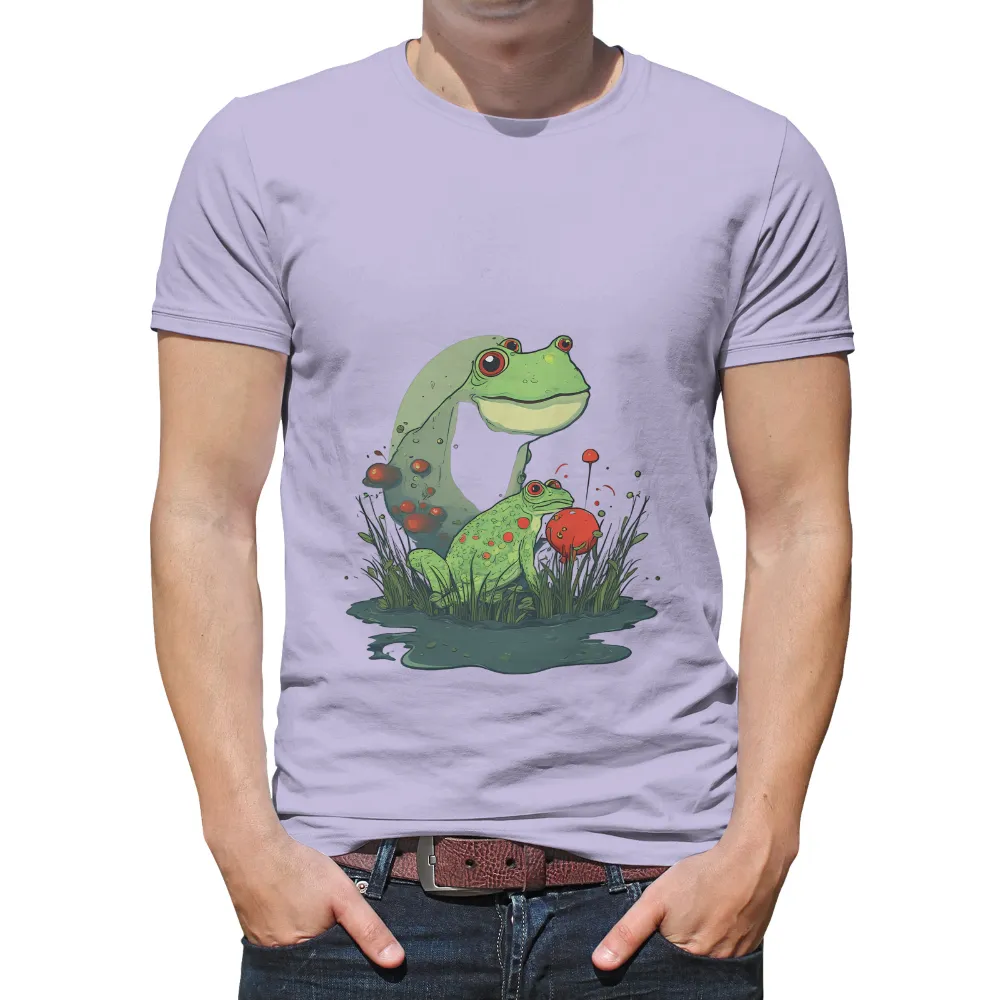 Custom T-Shirt Printing: Enchanted Frogs in a Magical Swamp|fantasy football goat shirt