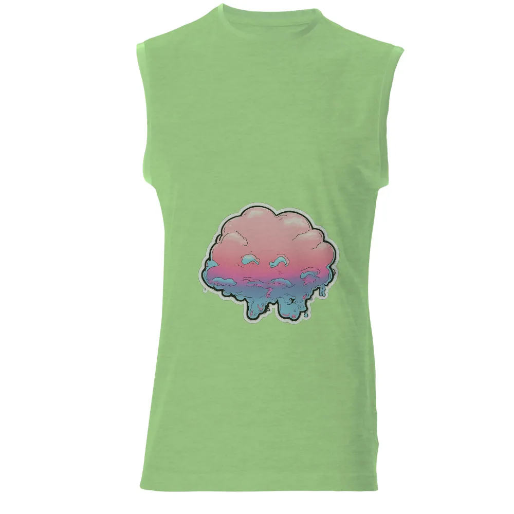 Whimsical Cotton Candy Cloud Graphic: A Nostalgic Blend of Art and Joy|melting rubik's cube meaning