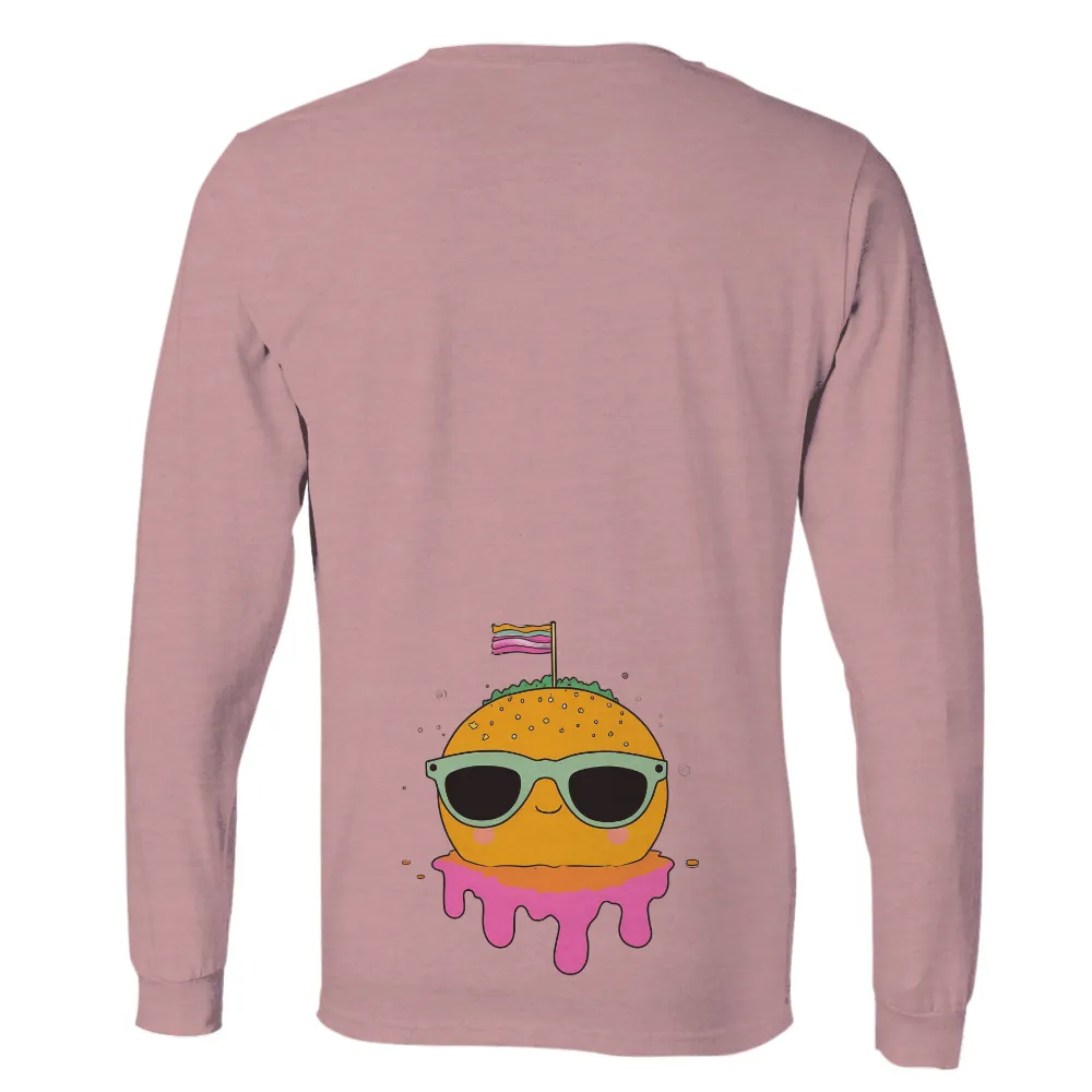 Graphic Tees: Cool Burger with Sunglasses - Funny & Whimsical Design|mordor fun