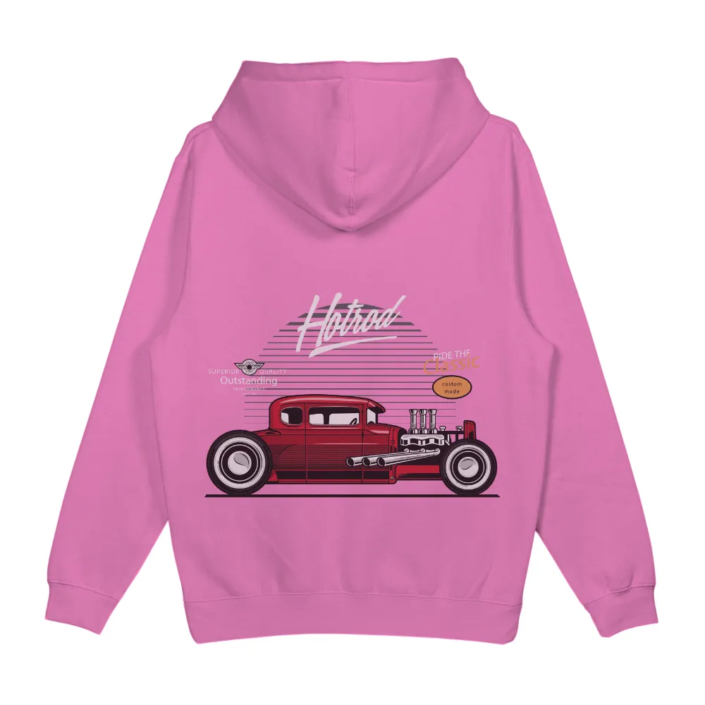 TShirt Printing: Hotrod Classic - Vintage Automotive Design|short sleeve vintage slub knit tunic t shirt for women