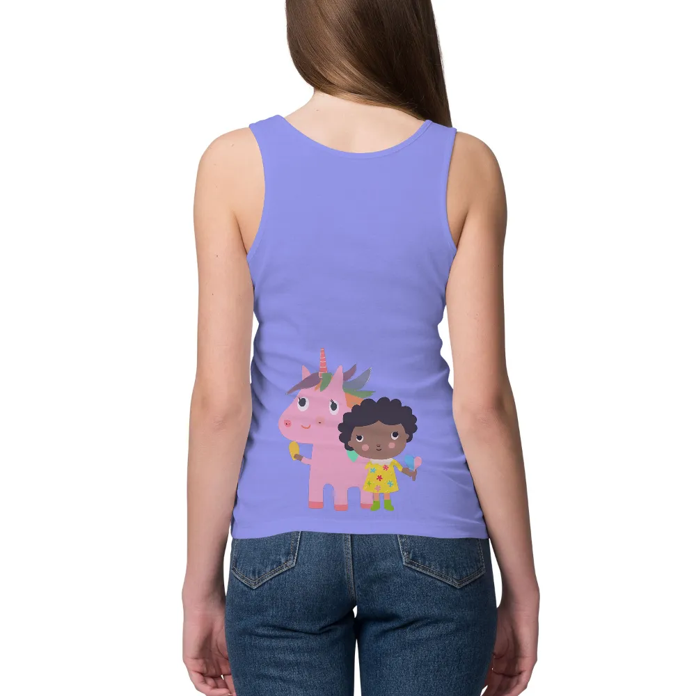 Customized Tee Shirts: Whimsical Unicorn Friendship|st patrick's day rainbow shirt