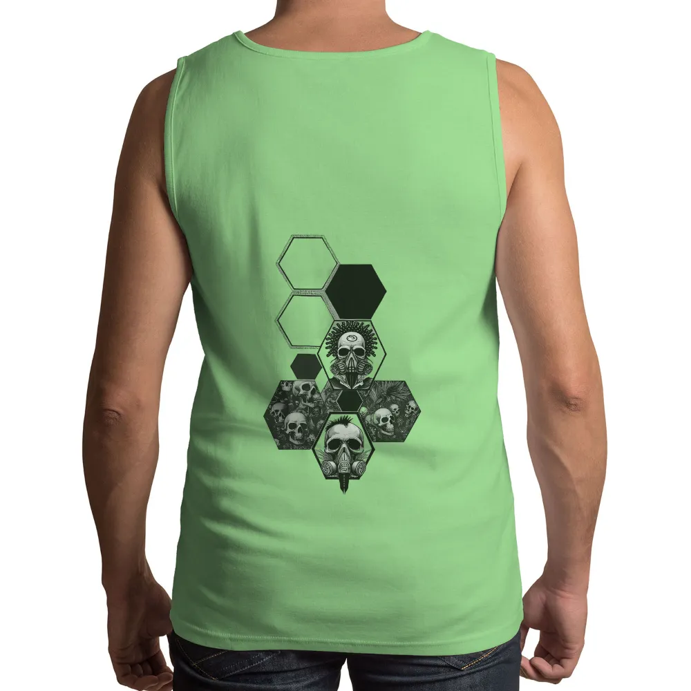 T-Shirts Pattern: Resilience in Dystopia - Skulls and Gas Masks|animal crossing skull shirt